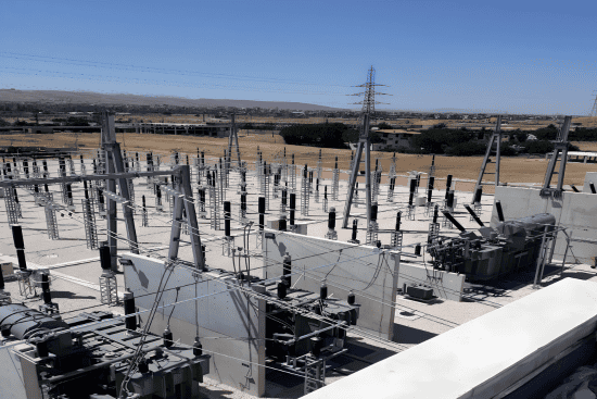 High voltage 220KV and 66KV AIS substation installation in Baalbeck