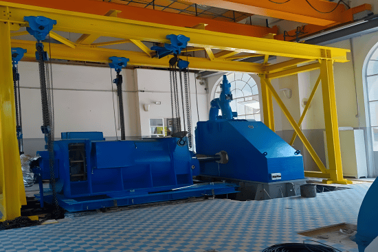 Dismantling and installation of 3 MW hydroelectric turbine at Rechmaya Power Plant