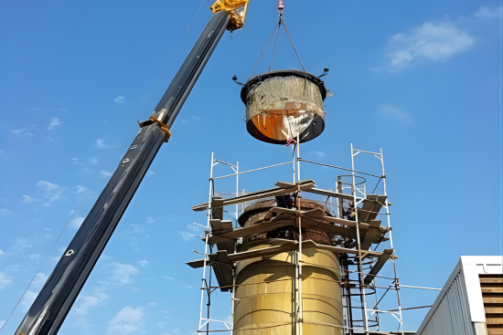 Industrial boiler rehabilitation and welding works at Hrayche Power Station